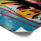 Cosmic Explorer #2 Pop Art Glossy Poster (Ecke)