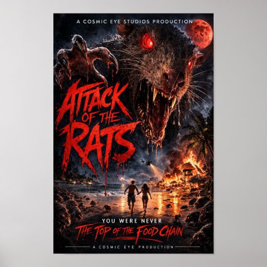 Cosmic Eye – Beach Apocalypse Horror Poster (Vorne)