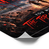 Cosmic Eye – Beach Apocalypse Horror Poster (Ecke)