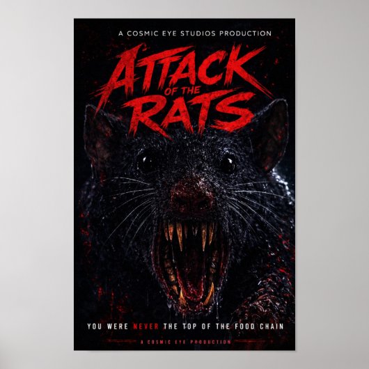 Cosmic Eye – Creature Close-Up Horror Poster (Vorne)