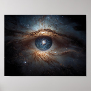 Cosmic Eye Galaxie: Universelles Symbol Auge Poster