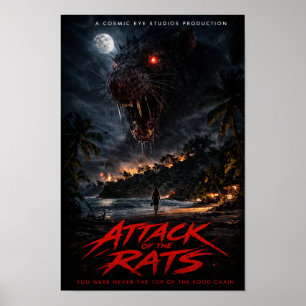 Cosmic Eye – Nachtstrand-Kreatur-Horrorposter Poster