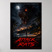 Cosmic Eye – Night Beach Creature Horror Poster (Vorne)