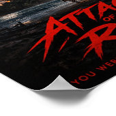 Cosmic Eye – Night Beach Creature Horror Poster (Ecke)