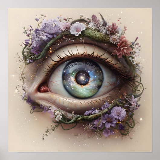 Cosmic Eye Wall Art Poster (Vorne)