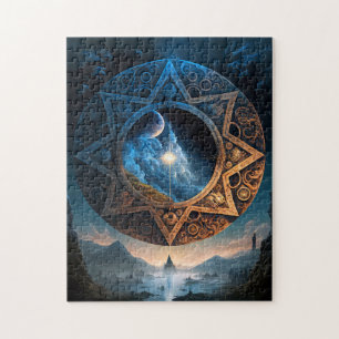 Cosmic Fantasy Space Landschaft Jigsaw Puzzle
