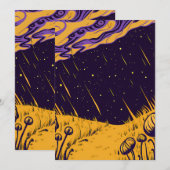 Cosmic Fields Einladung (Vorne/Hinten)