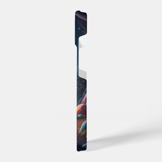 Cosmic Fire & Magic Moon Fantasy Art Phone Case iPhone Hülle (Linke Seite)