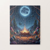Cosmic Fire Magic Night Campfire Puzzle - Fantasy  (Vertikal)