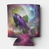 Cosmic Fish Fish AI Fantasy Digital Art Print Dosenkühler (Rückseite)