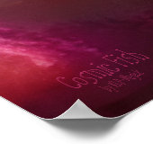 Cosmic Fish Fish AI Fantasy Digital Art Print Poster (Ecke)