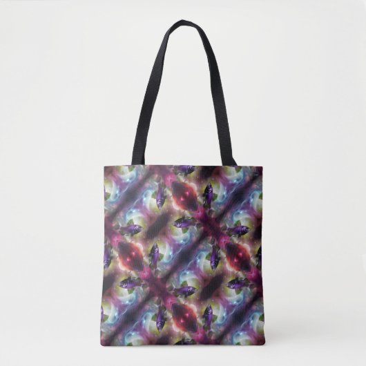 Cosmic Fish Fish AI Fantasy Digital Art Print Tasche (Vorderseite)