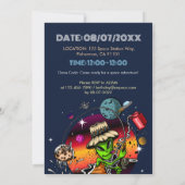 Cosmic Fisherman Birthday Einladung (Rückseite)