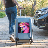 Cosmic Flamingo Queen Aufkleber (Koffer Insitu)