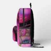 Cosmic Flamingo Queen Bedruckter Rucksack (Rechts)