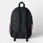 Cosmic Flamingo Queen Bedruckter Rucksack (Rückseite)