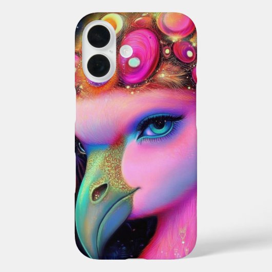 Cosmic Flamingo Queen Case-Mate iPhone Hülle (Rückseite)