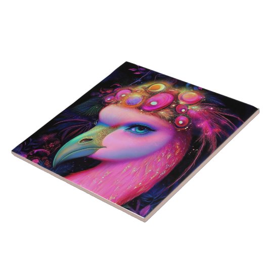 Cosmic Flamingo Queen Fliese (Seite)