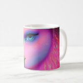 Cosmic Flamingo Queen Kaffeetasse (VorderseiteRechts)