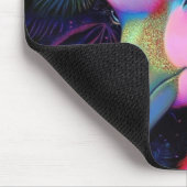 Cosmic Flamingo Queen Mousepad (Ecke)