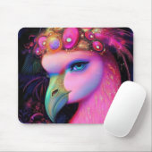 Cosmic Flamingo Queen Mousepad (Mit Mouse)
