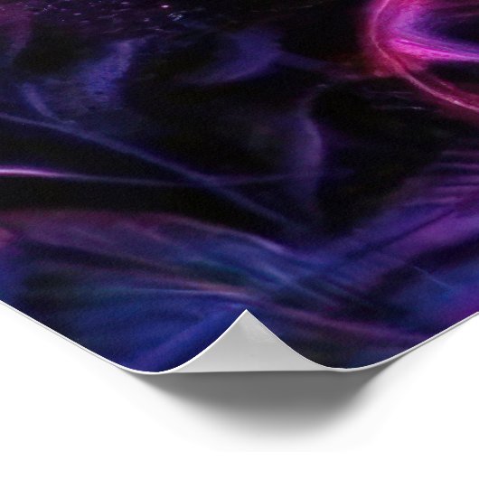 Cosmic Flamingo Queen Poster (Ecke)