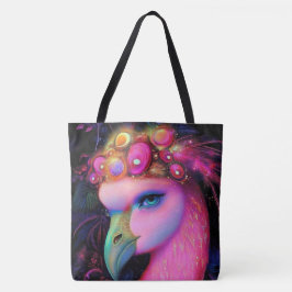 Cosmic Flamingo Queen Tasche