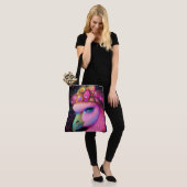 Cosmic Flamingo Queen Tasche (Am Model)