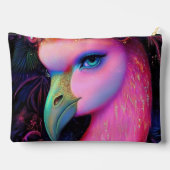 Cosmic Flamingo Queen Zubehörtasche (Rückseite)