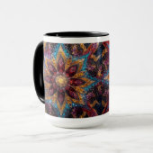 Cosmic Floral – Galaxy-Inspired Mug Tasse (Vorderseite Links)