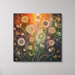 Cosmic Florals Canvas Print Leinwanddruck