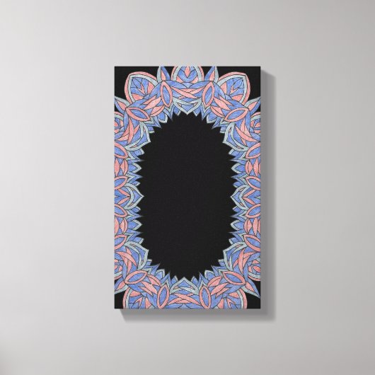 Cosmic Flow Abstract Galaxy-Inspired Canvas Leinwanddruck (Vorderseite)