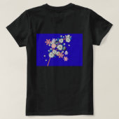 Cosmic Flower Art Galaxy Nebula - Ethereal  T-Shirt (Design Rückseite)