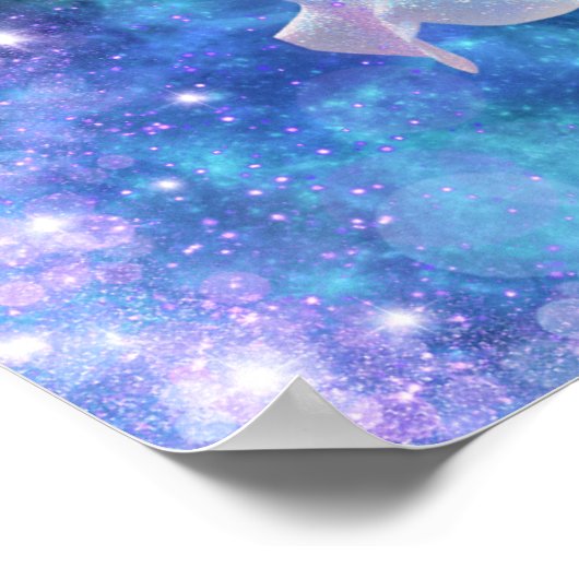 Cosmic Flower Poster (Ecke)
