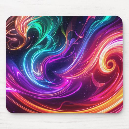 Cosmic Flowing Swirls Mousepad (Vorne)