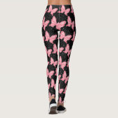 Cosmic Flutter Pink Butterfly Leggings (Rückseite)