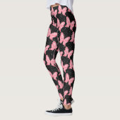 Cosmic Flutter Pink Butterfly Leggings (Links)