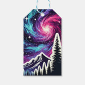 Cosmic Forest: Galaxy Meets Nature Geschenkanhänger (Vorderseite)
