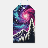 Cosmic Forest: Galaxy Meets Nature Geschenkanhänger (Rückseite)
