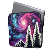 Cosmic Forest: Galaxy Meets Nature Laptopschutzhülle (Vorderseite Links)