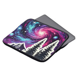 Cosmic Forest: Galaxy Meets Nature Laptopschutzhülle