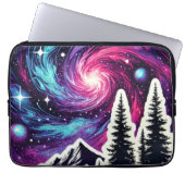 Cosmic Forest: Galaxy Meets Nature Laptopschutzhülle (Vorderseite)