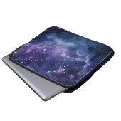 Cosmic Forest Night Sky Laptopschutzhülle (Vorne Knopf)