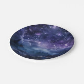 Cosmic Forest Night Sky Pappteller (Schrägansicht)