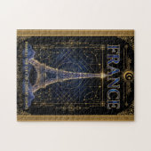 Cosmic France Eiffel Tower Celestial Art Puzzle (Horizontal)