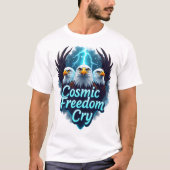 Cosmic Freedom Cry — Triple Eagle Lightning Tee (Vorderseite)