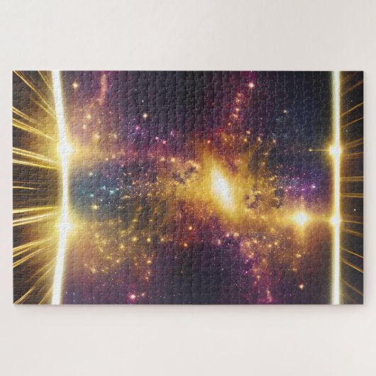 Cosmic Future Light Speed Galaxy Star Dimensions Puzzle (Horizontal)