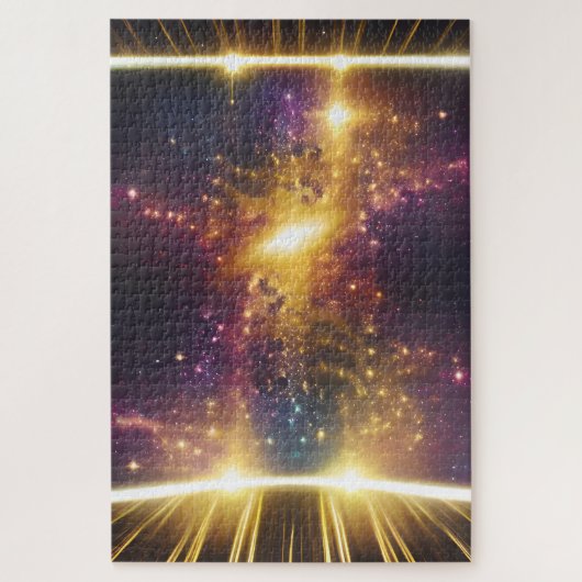 Cosmic Future Light Speed Galaxy Star Dimensions Puzzle (Vertikal)