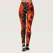 Cosmic Galaxy Leggings – Neon Space Art (Rückseite)