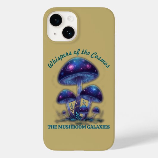 Cosmic Galaxy Mushrooms • Whimsical Fantasy Fungi Case-Mate iPhone Hülle (Rückseite)